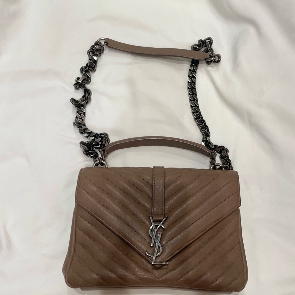COLLEGE MEDIUM IN QUILTED LEATHER YSL